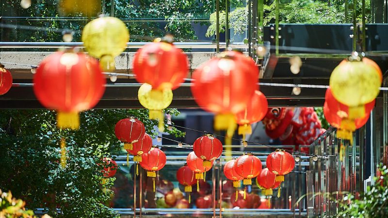 Brookfield Place Perth - Chinese New Year - Perth, Western Australia. 31st Jan 2022. (c) Daniel Carson | www.dcimages.org